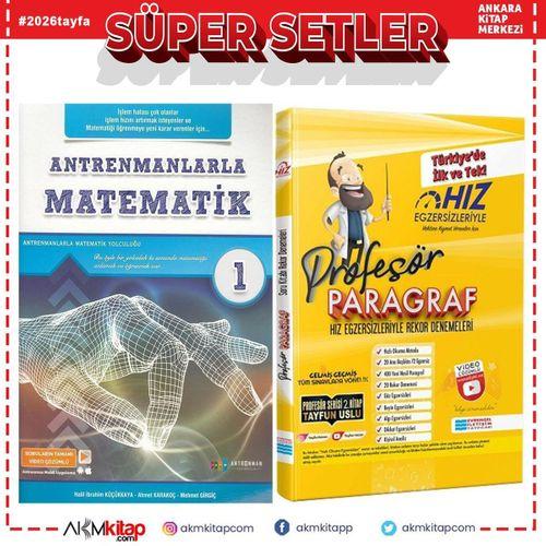Antrenmanlarla Matematik 1 ve Evrensel Profesör Paragraf Seti 2 Kitap