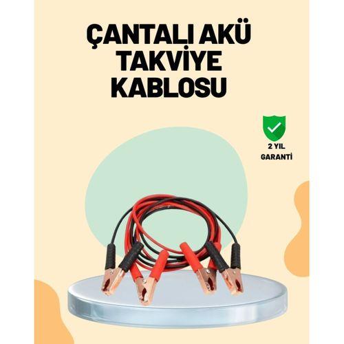 1200 Amper Jumper Kablo 2 Metre Bakır Uçlu Araç Takviye Seti