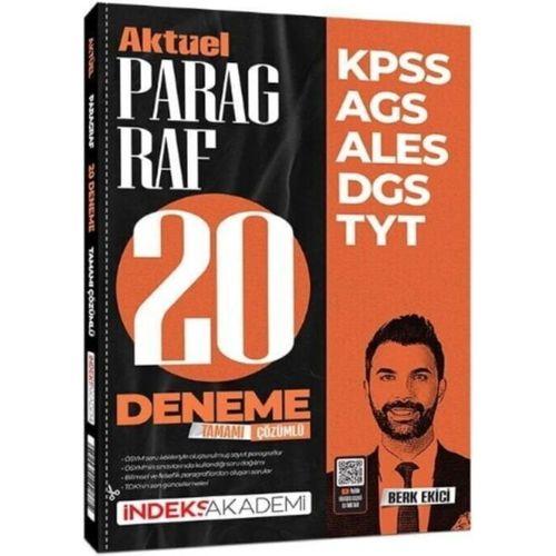 KPSS MEB AGS ALES DGS TYT Aktüel Paragraf 20 Deneme İndeks Akademi