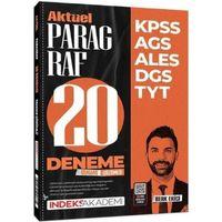KPSS MEB AGS ALES DGS TYT Aktüel Paragraf 20 Deneme İndeks Akademi