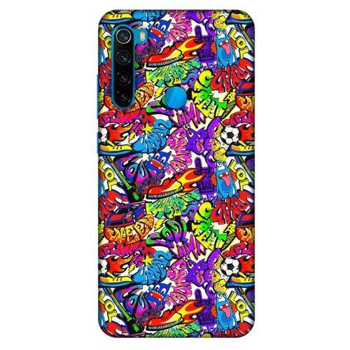Graffitix (25) Desenli Silikon Kapak Xiaomi Redmi Note 8 Kılıf