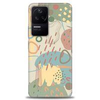 Xiaomi Poco F4 Kılıf HD Baskılı Kılıf - Renkli Tuval + Tam Ekran Koruyucu