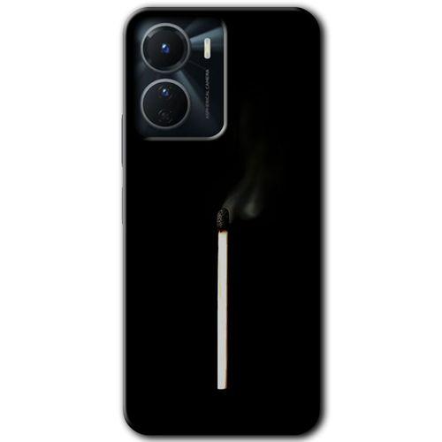 Vivo Y16 Kılıf HD Desen Baskılı Arka Kapak - Sönmüş Kibrit