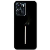 Vivo Y16 Kılıf HD Desen Baskılı Arka Kapak - Sönmüş Kibrit