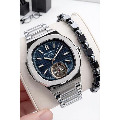 Lee Cooper Otomatik Erkek Kol Saati 50 Mt Suya Dayanıklı Çelik Kordon Bileklik Hediyeli VS.BLKT.0901