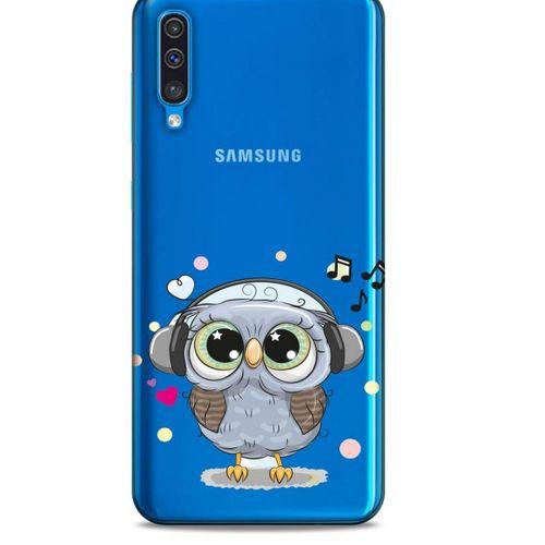 Zoologix (71) Samsung Galaxy A30s Şeffaf Kılıf Silikon Desenli