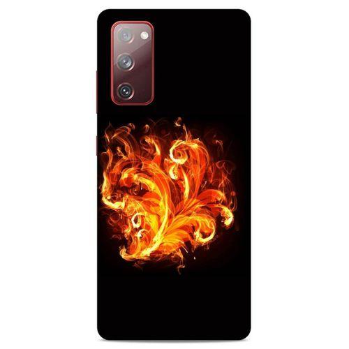 Lopard Samsung Galaxy S20 Fe Uyumlu Kılıf FireX (22) Tam Koruma Kılıfı Ateş Buket