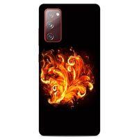 Lopard Samsung Galaxy S20 Fe Uyumlu Kılıf FireX (22) Tam Koruma Kılıfı Ateş Buket