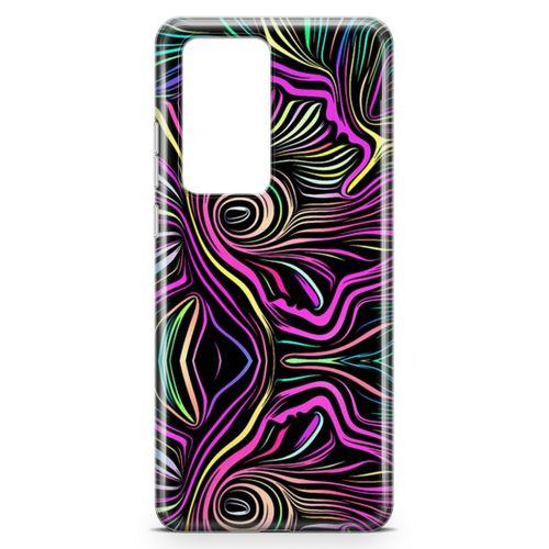 Huawei P40 Pro Kılıf Türbülans Arka Kapak Koruma Desenli Full Koruyucu