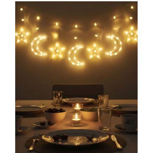 Dekoratif Büyük Ay Yıldız Ramazan Led Işık