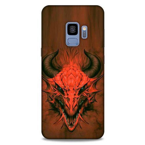 Samsung Galaxy S9 Kılıf Dragons (14) Lansman Kılıf Kırmızı Boynuzlu Ejderha