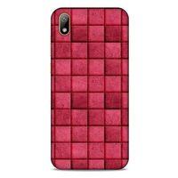Huawei Y5 2019 Kılıf Patchwork (29) Arka Koruma Kılıfı Pembe