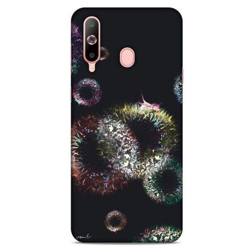 Y.Liva-2021 Özel Seri Siyah Soyut-68 Samsung Galaxy A60 Kılıf Silikon Kapak