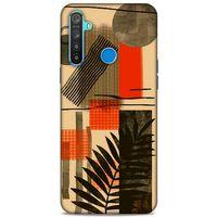 Lopard Oppo Realme 5i Uyumlu Kılıf Soyut Sanat (44) Desenli Tough Armor Kılıf