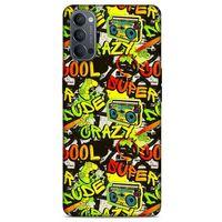 Graffitix (28) Desenli Silikon Kapak Oppo Reno 4 Kılıf