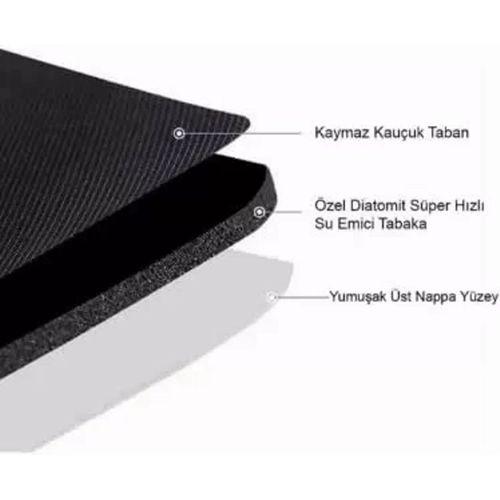 Süper Su Emici Kaymaz Tabanlı Banyo Paspası ( 40x60 )cm