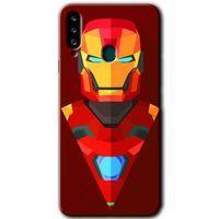 Samsung Galaxy A20s Kılıf HD Desen Baskılı Arka Kapak - İron Man Çizim