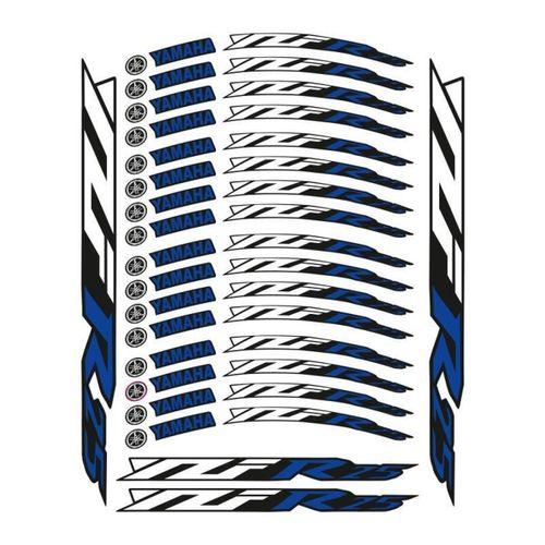 YAMAHA Yamaha Mavi Baskı R25 Uyumlu 1 Set Jant Şeridi