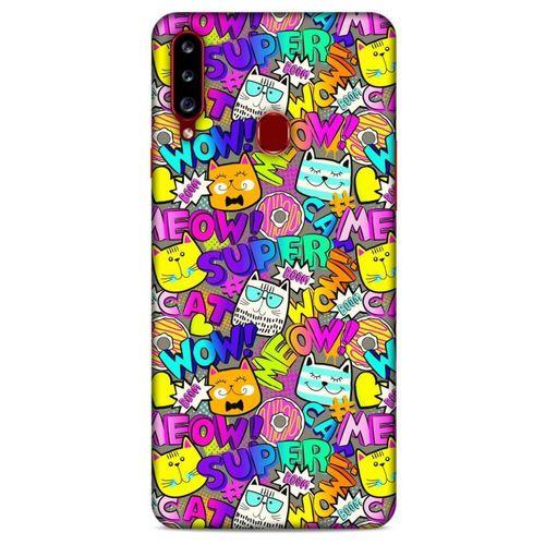 Graffitix (12) Desenli Silikon Kapak Samsung Galaxy A20s Kılıf