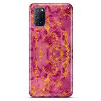 Mermer Desenli (35) Tema Fit Design Kılıf Burgonya Alcatel 3x 2020 Kılıf