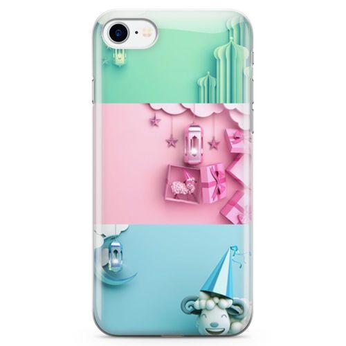 Apple iPhone 7 Kılıf Duvar Süsleri Arka Kapak Koruma Desenli Full Koruyucu