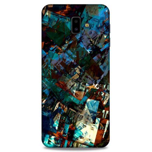 Lopard Samsung Galaxy J6 Plus Uyumlu Kılıf Soyut Sanat (36) Desenli Glitter Kılıf