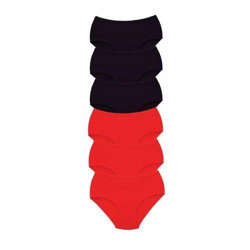 6 Adet Tutku Kadın Yüksek Bel Bato Kalın Lastik Külot S1