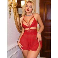 Kadın Kırmızı Tül Fantezi Kostüm 2181