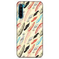 Xiaomi Redmi Note 8T Kılıf Desenli Özel Seri Tüyler (48) Bumper Kılıf