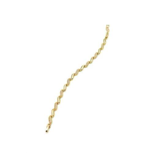 Taşlı VİP Bileklik - Altın