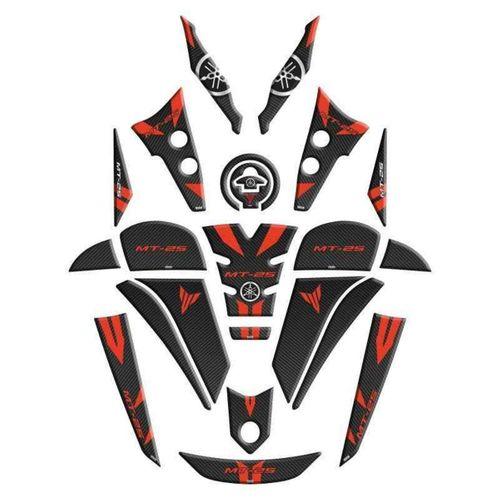 SEVGENT Yamaha Mt25 2020 - 2024 Uyumlu Full Tank Pad Set 001