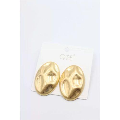 Mat Plaka Küpe - Altın