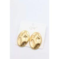 Mat Plaka Küpe - Altın