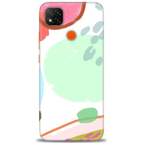 Xiaomi Redmi 9C Kılıf HD Baskılı Kılıf - Benekli + Tam Ekran Koruyucu