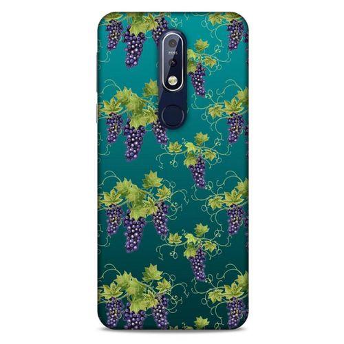 Frutix Üzüm 01 Nokia 7.1 Kılıf Desenli Silikon