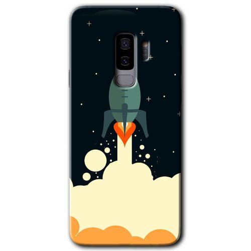Samsung Galaxy S9 Plus HD Baskılı Kılıf + 9D Tam Ekran Koruyucu - Space Smoke