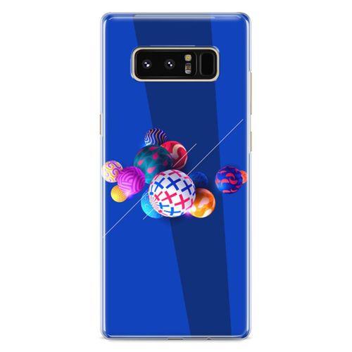 Samsung Galaxy Note 8 Kılıf 3D Toplar Arka Kapak Koruma Desenli Full Koruyucu