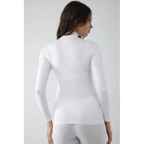 Vivaldi Kadın Beyaz Uzun Kol Balıkçı Body Likralı 353