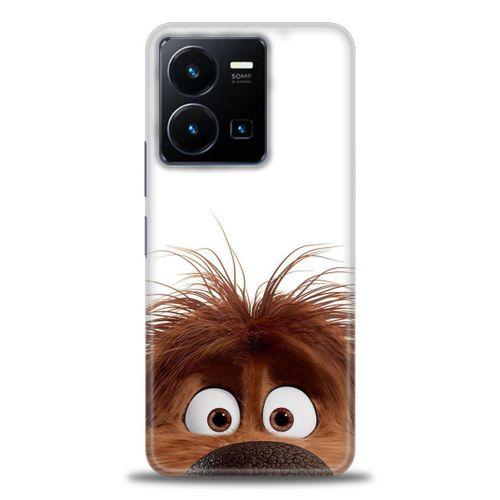 Vivo Y35 Kılıf HD Baskılı Kılıf - Sevimli Köpek + Tam Ekran Koruyucu