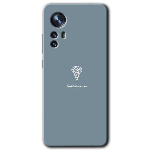 Xiaomi Mi 12 Pro Kılıf HD Desen Baskılı Arka Kapak + Temperli Cam - Beyin Gıdası