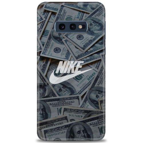 Samsung Galaxy S10E Kılıf HD Baskılı Kılıf - Nike Dolar + Tam Ekran Koruyucu