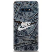 Samsung Galaxy S10E Kılıf HD Baskılı Kılıf - Nike Dolar + Tam Ekran Koruyucu