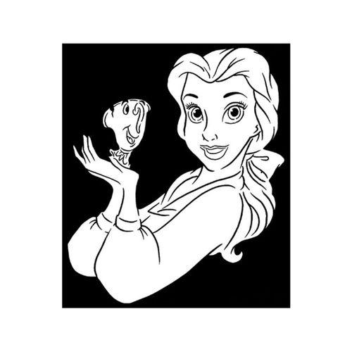 Prenses Belle Şablonu 3 2D (Bu ürün Sadece Plastik parçadır - Almadan Önce Soru Sorabilirsiniz)