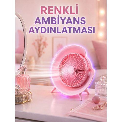 3 Hız Ayarlı Usb Rgb Masa Fanı