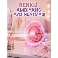 3 Hız Ayarlı Usb Rgb Masa Fanı