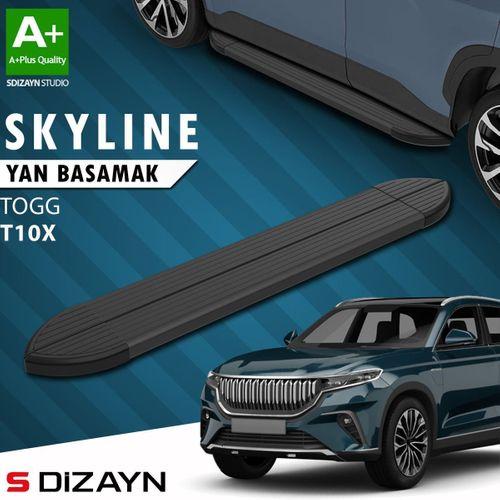 S-Dizayn TOGG T10X Skyline Siyah Yan Basamak 203 Cm 2023 Üzeri A+ Kalite