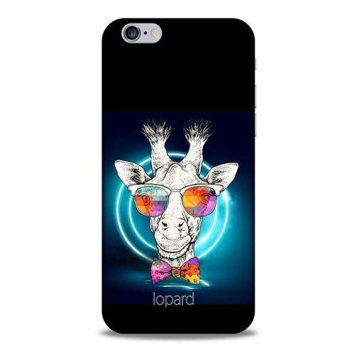 Apple Iphone 6S Kılıf FunnyMaX (6) Silikon Kılıf Siyah Zürafa
