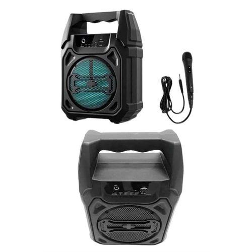 Karaoke Mikrofonlu Fm Radyolu Bluetooth Hoparlör Yüksek Ses Kaliteli