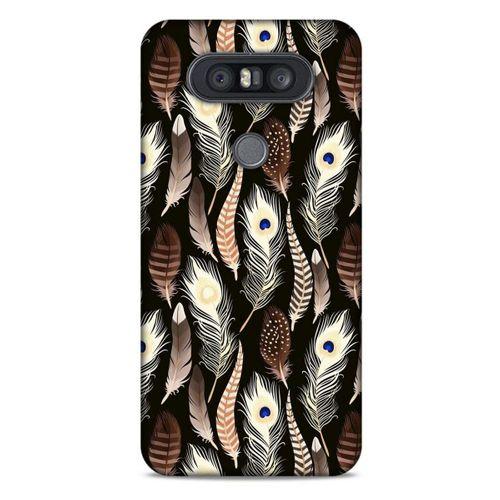LG K41S - K51S Kılıf Desenli Özel Seri Tüyler (8) Baskılı Kılıf