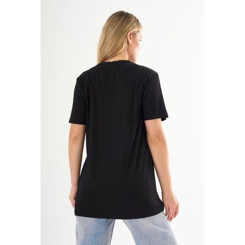 ALEXANDERGARDI Önü Baskılı Bisiklet Yaka T-shirt